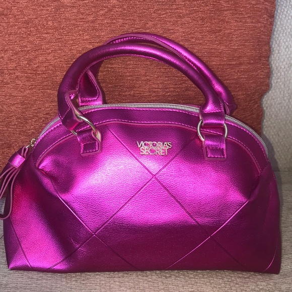 Victoria's Secret Handbags - Victoria secret pink metallic purse new